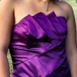 Purple Layered Dress Formal Size 10